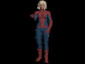 Spider Alice Abernathy Sin mascara de RESIDENT EVIL HUESPED MALDITO de 2002